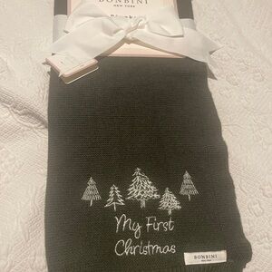 Bonbini My First Christmas Blanket/Throw 28x38 New with tags